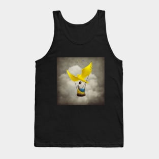 FREEDOM FOR UKRAINE - girl, illustration, painting style Tank Top